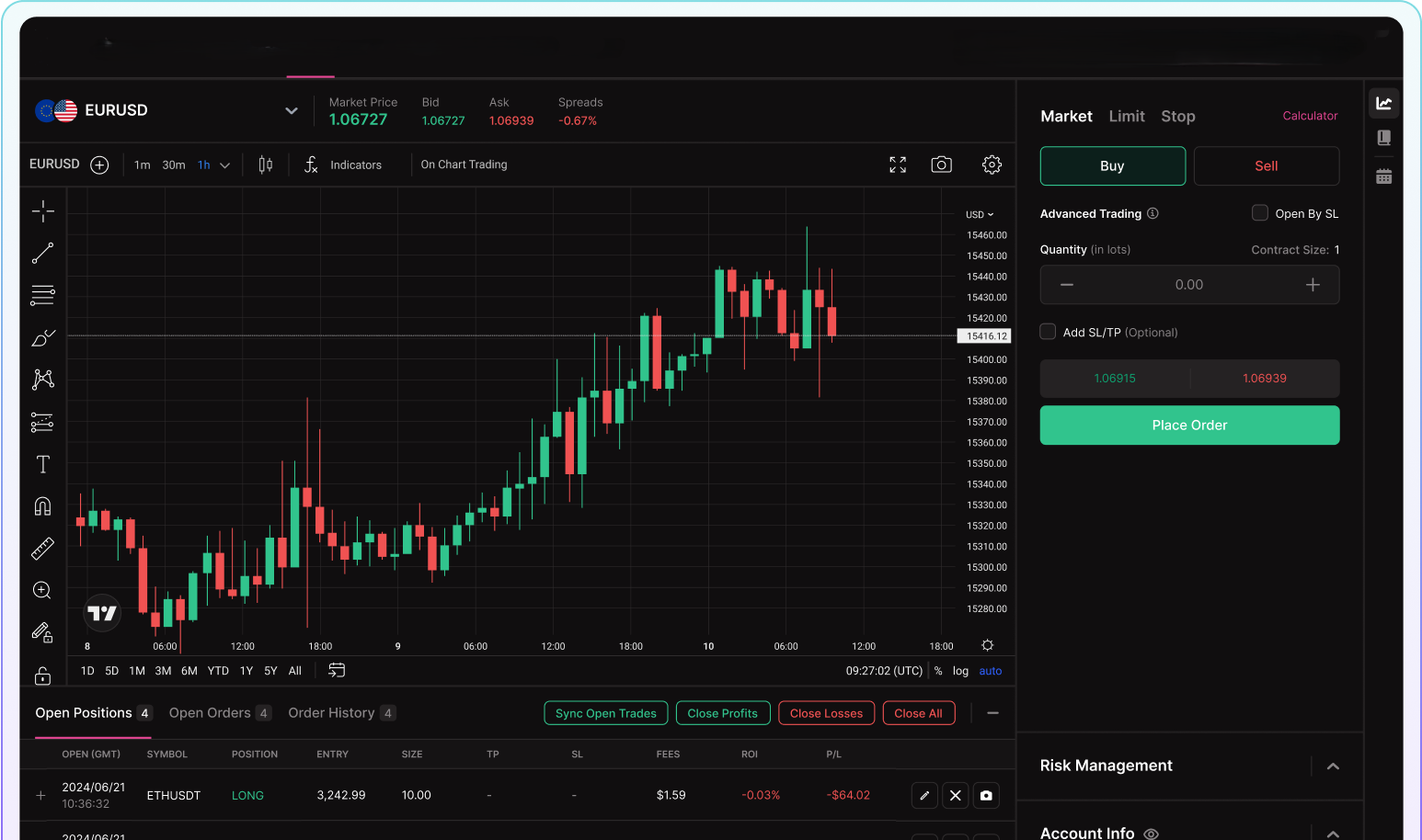 EAFree Trading Dashboard